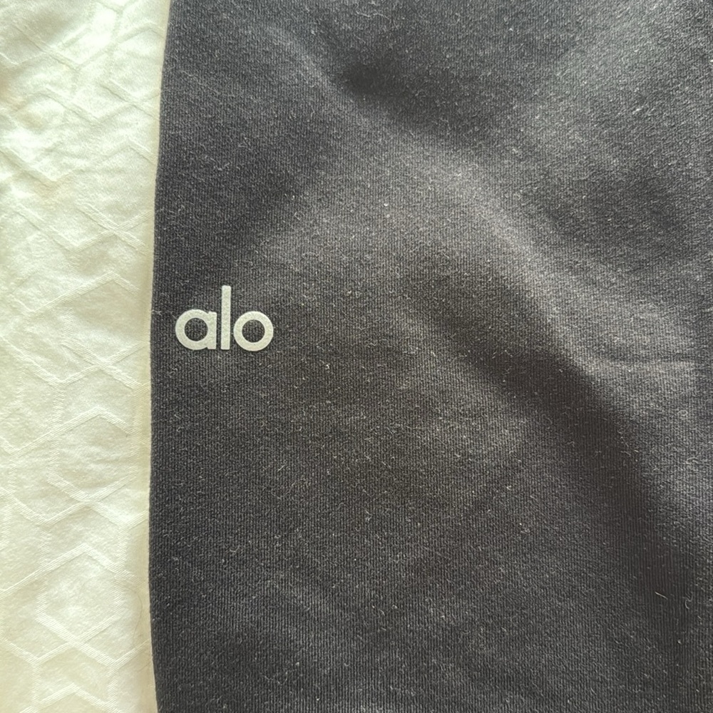 Alo Yoga Black 7/8 High-Waist Airbrush Legging - M - Picture 5 of 8